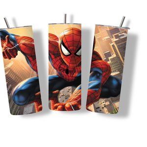 Cartoon SpiderMan  20 oz Skinny Tumbler
